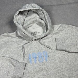 Taylor Swift 1989 Taylor's Version Hoodie Medium Gray Blue Tracklist Merch